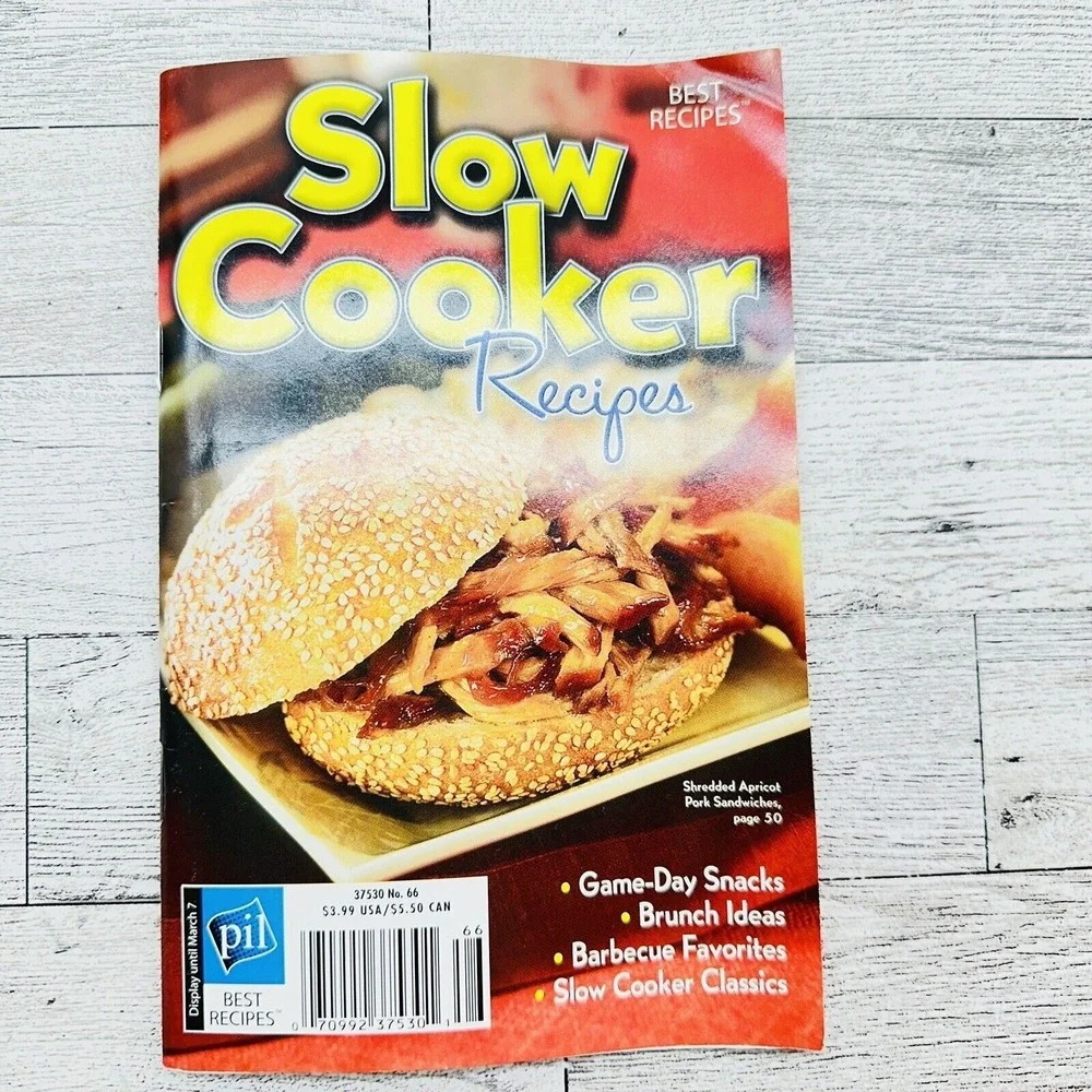 Slow Cooker‎ Recipes Checkout Magazine Comfort Food Crockpot Cookbook Booklet
